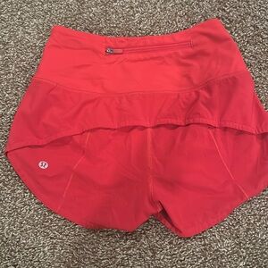 Gently worn Lululemon speed-up shorts.